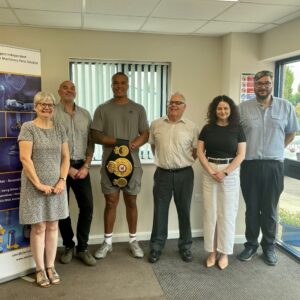 British Heavyweight Fabio Wardley visits Plant Parts