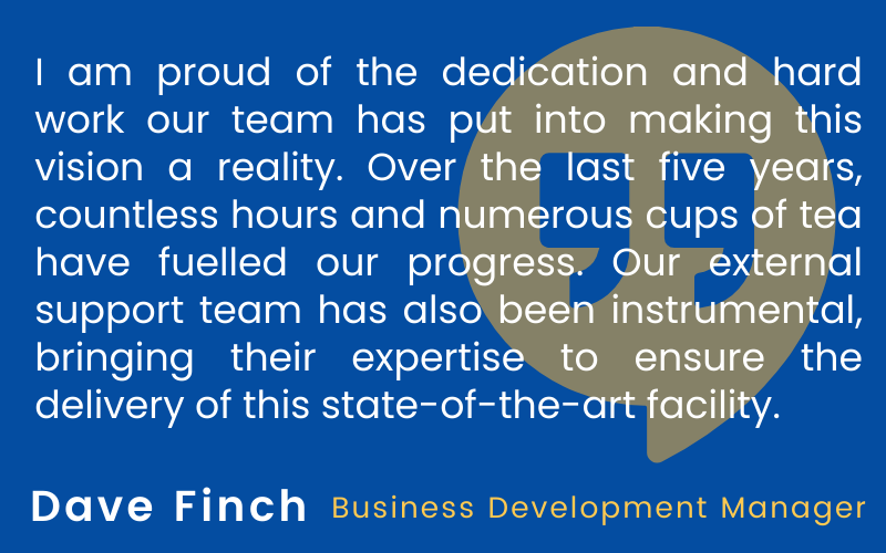 Dave Finch Comment- Introducing state of the art testing facility